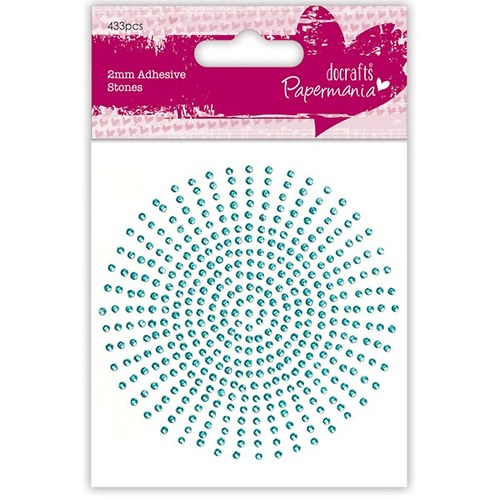 Samolepicí kamínky 424 ks (2mm) - Aqua — foto 1