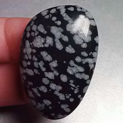 Obsidián vločkový - placka 600 — foto 1