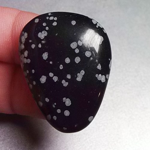 Obsidián vločkový - placka 602 — foto 1
