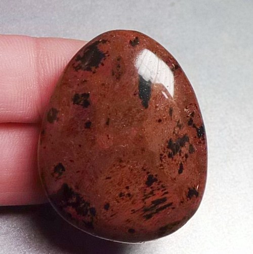 Obsidián mahagonový - placka 613 — foto 1