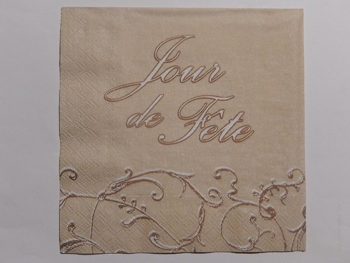 Ubrousek na decoupage - jour de Fete