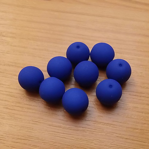 Neonové kuličky 10mm - tmavě modré — foto 1