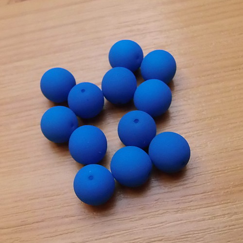 Neonové kuličky 10mm - modré