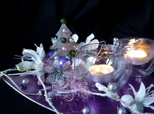 Vánoční svícen Stromeček purple — foto 1