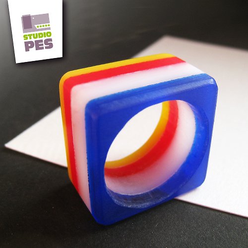PRSTEN Piet Mondrian — foto 1