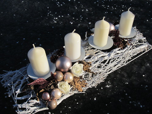 ADVENTNÍ SVÍCEN - bílý — foto 1