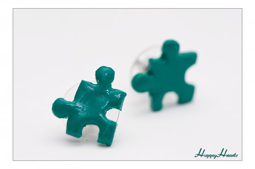 Puzzle náušnice — foto 1