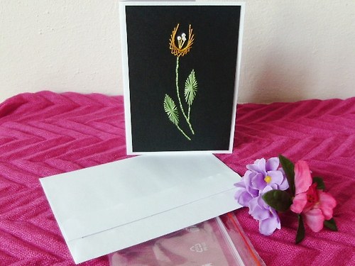 Vyšívané přání-poděkování — foto 1