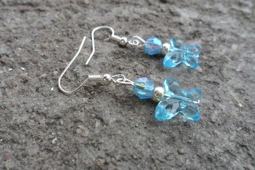 Blue butterfly - náušnice — foto 1