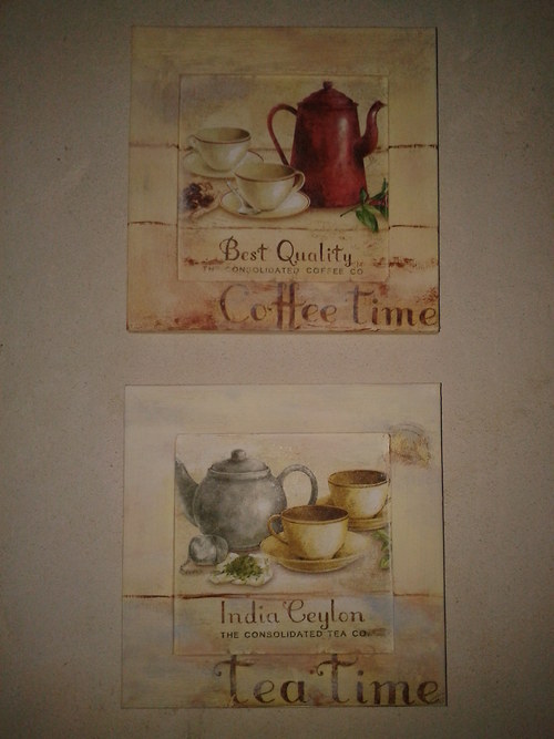 Tea time a Coffee time sada - 2kusů obrázků — foto 1