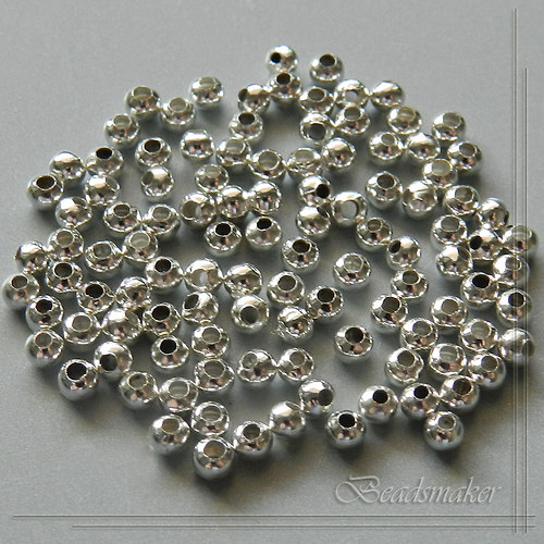 Kovové korálky 2,4x2 mm - 100 ks — foto 1