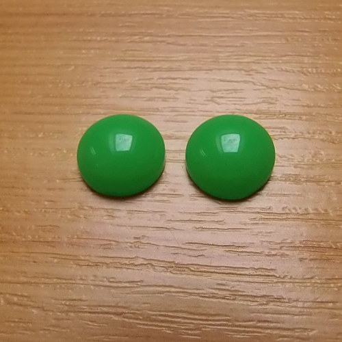 Resinové kabošony - lentilky - 12 x 5mm - 2 kusy