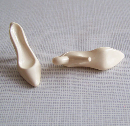 Přívěsek lodičky neprůhl./ béžové/ 35x15mm/ 10ks