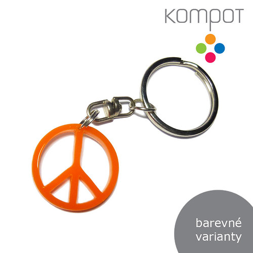 Klíčenka :: PEACE (více barevných variant)