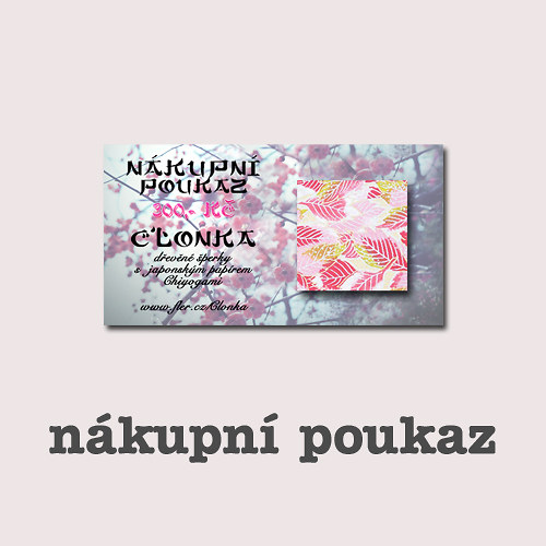 GRAFICKÝ NÁVRH - nákupní poukaz — foto 1