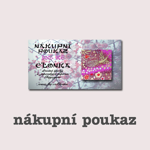 GRAFICKÝ NÁVRH - nákupní poukaz — foto 1