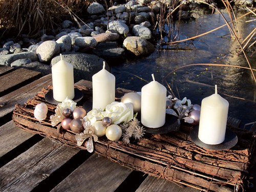 ADVENTNÍ SVÍCEN - hnědé cappuccino — foto 1