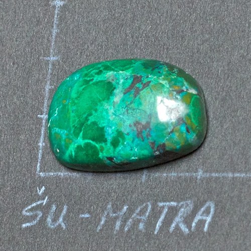 Chryzokol- kabošon — foto 1
