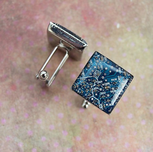 IT manžetové knoflíčky /blue/ — foto 1