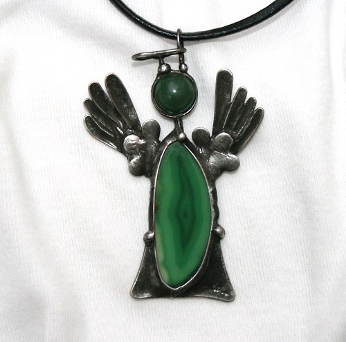 Andělíček strážníček - achát, avanturín — foto 1