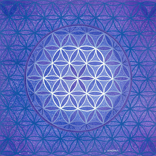 Mandala modrá — foto 1
