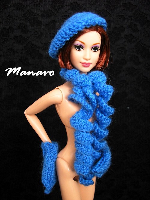 Modrá zimní souprava pro Barbie — foto 1