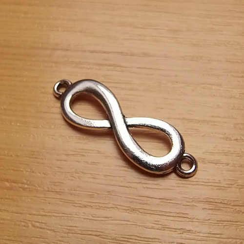 Nekonečno - 40x12mm - starostříbro — foto 1