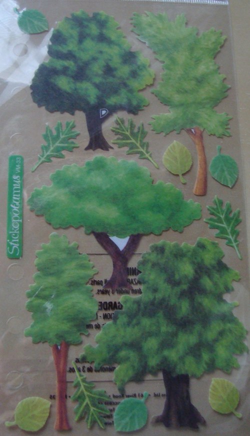 Stromy vellum samolepky nálepky scrapbooking — foto 1