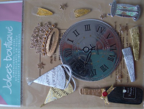 Nový rok 3D samolepky nálepky scrapbook — foto 1