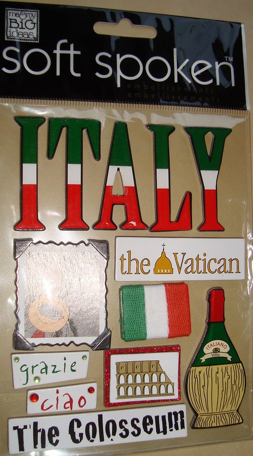 Italy 3D samolepky scrapbooking — foto 1