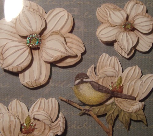 Květiny 3D samolepky scrapbook — foto 1