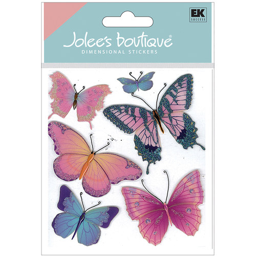 Motýli 3D samolepky scrapbook — foto 1