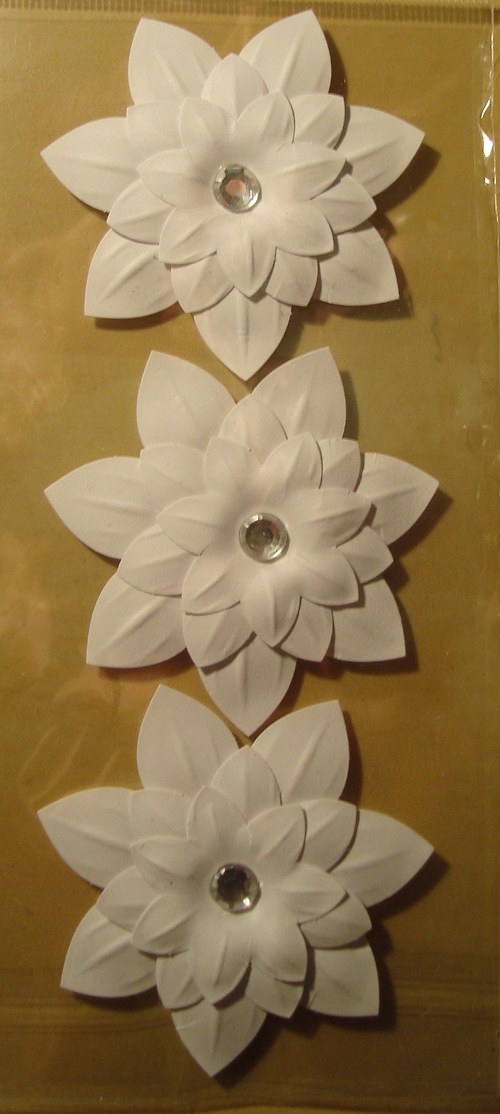 Květiny 3D samolepky scrapbook — foto 1