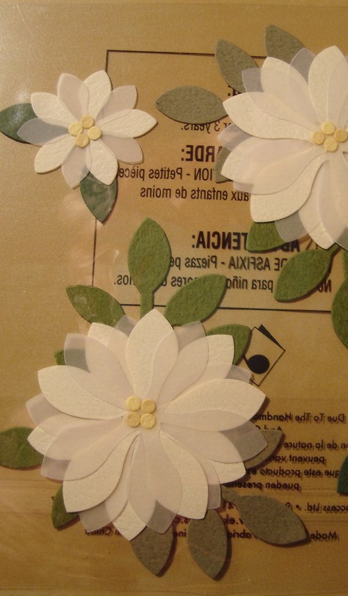 Květiny 3D samolepky scrapbook — foto 1