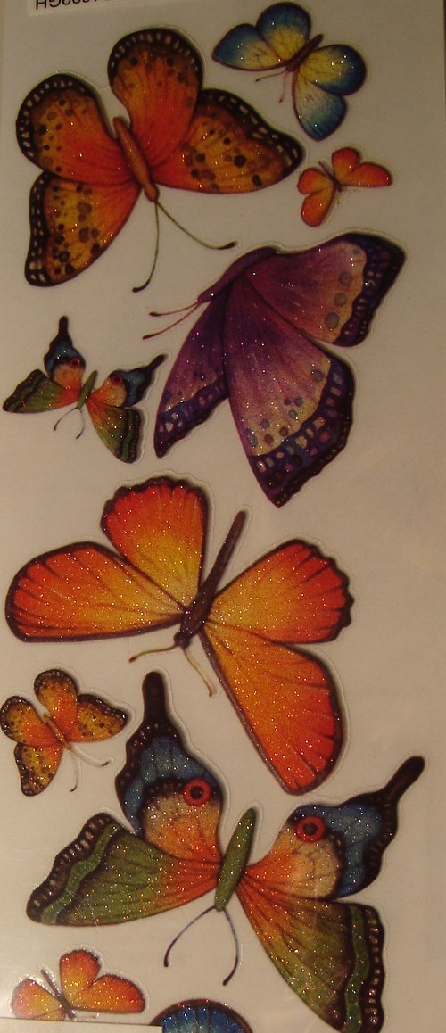 Motýli samolepky scrapbook — foto 1