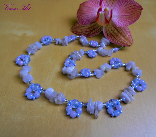 Náhrdelník s minerály "Chalcedon" — foto 1