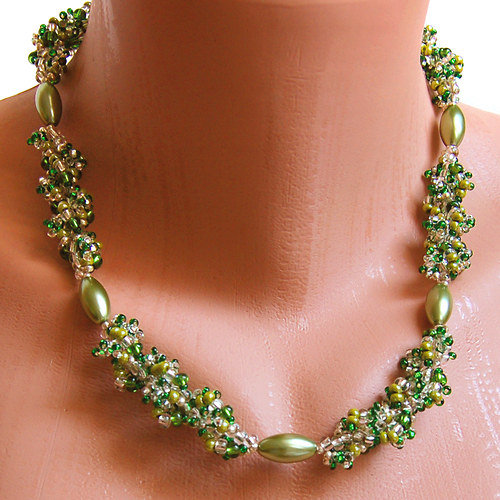 Náhrdelník green/silver