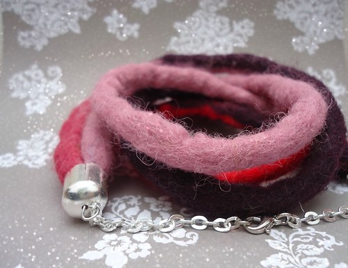 Náhrdelník " Old Pink Wave " — foto 1