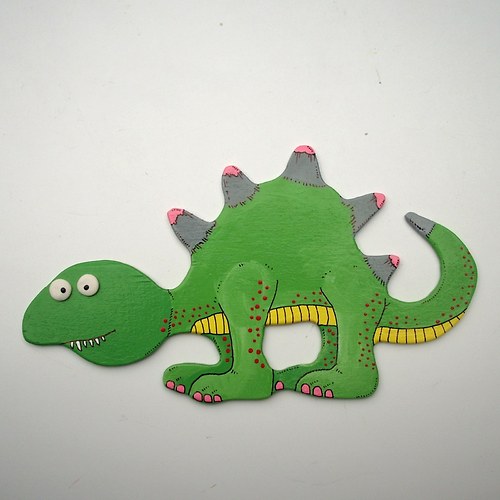 DINOSAUŘÍ MLÁDĚ ukazuje mléčný chrup... D237 — foto 1