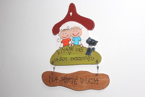 MAXI dřevěná cedulka PENZION
