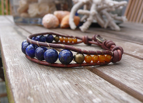 Náramek s lapis lazuli — foto 1