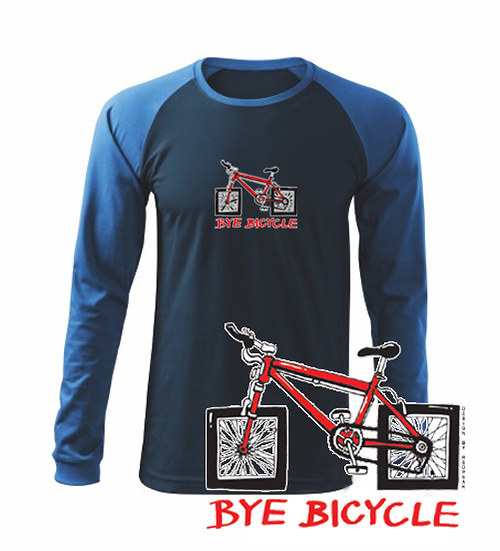VÝPRODEJ! Triko bye bicycle - dlouhý rukáv
