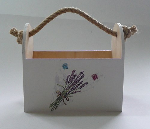 Dřevěný box - Levandule — foto 1