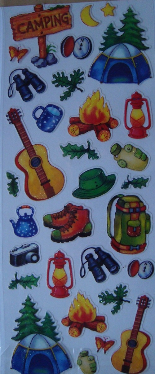 Camping samolepky scrapbooking — foto 1