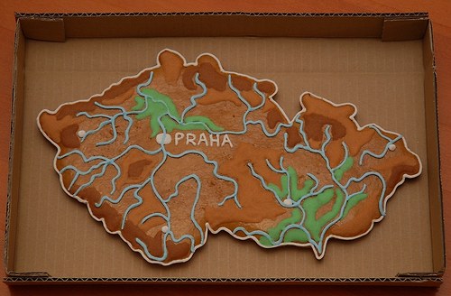 Perníková mapa České republiky