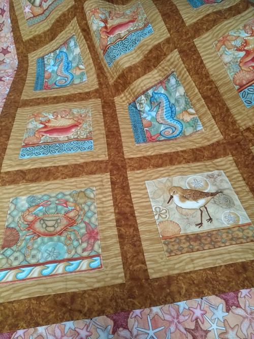 Oranžová mořská deka, 205 x 200 cm