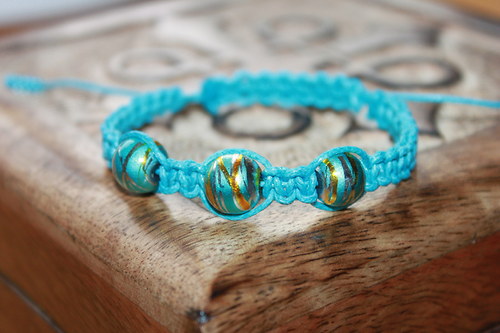 Shamballa/macramé náramek — foto 1