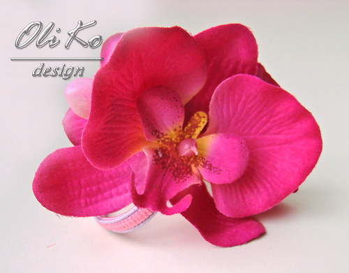 Elastická gumička Orchidea — foto 1
