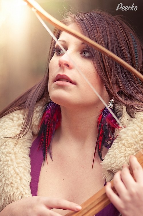 Gothic Feather Earrings — foto 1