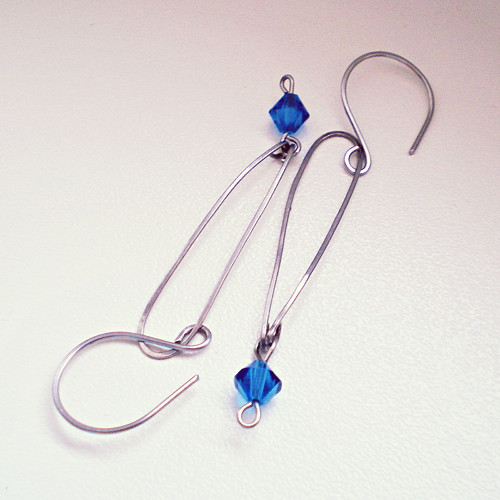 Capri blue (náušnice ocel) — foto 1